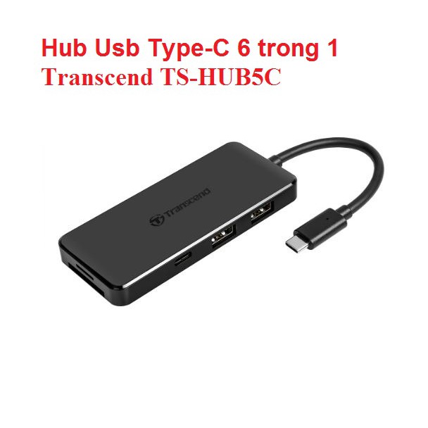 Hub Usb Type-C 6 trong 1 Transcend TS-HUB5C