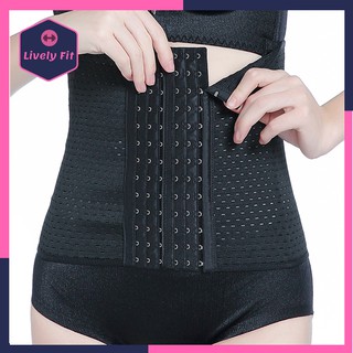 Đai Nịt Bụng Thông Hơi Lively Fit Nhập Khẩu Có 4 Thanh Chống Cuộn, Định Hình Eo Thon Gọn, Gen Thoáng Khí