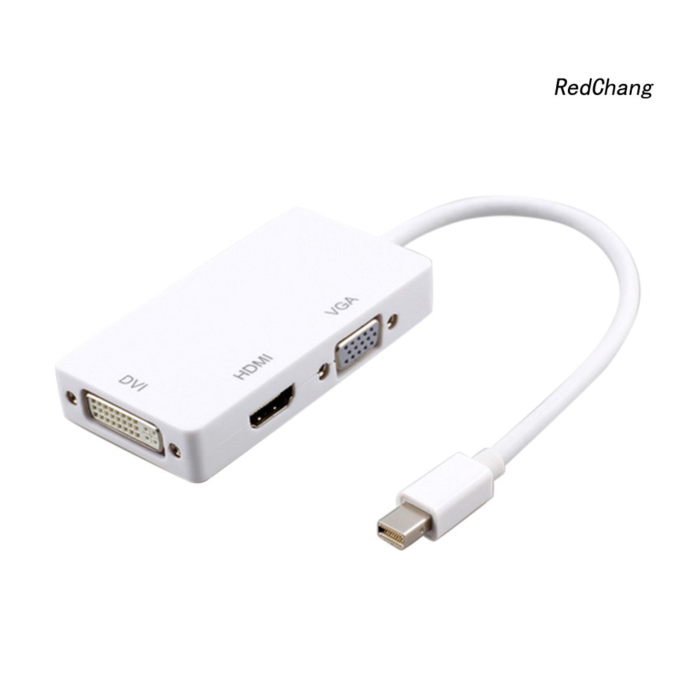 Đầu chuyển đổi 3 trong một dễ mang theo từ cổng kết nối màn hình mini Thunderbolt sang HDMI VGA DVI