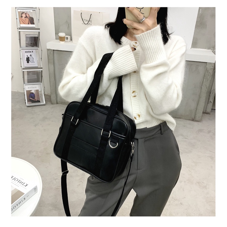 Túi Da Pu Đeo Chéo Phong Cách Nhật Bản Xinh Xắn Dành Cho Nữ