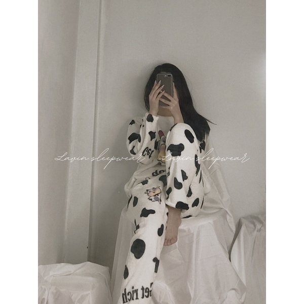 Set bông LAVIN hình bò sữa dễ thương | BigBuy360 - bigbuy360.vn