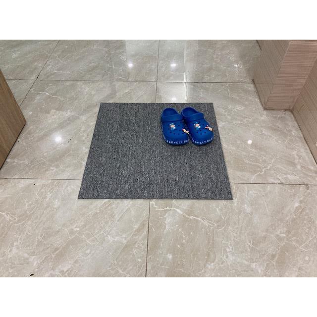 1 tấm thảm dậm chân nhà tắm để trước cửa nhà, thảm chùi chân chống trượt cửa toilet (đế cao su tốt)