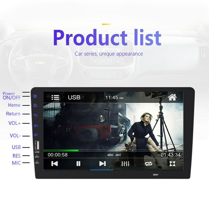 9Inch 1Din Car MP5 Player Press Screen FM Radio hu5855