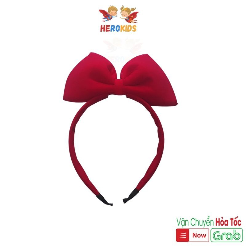 Bờm đỏ cho bé nơ Bạch Tuyết Bờm Noel Tuần lộc Herokids PK39-DO