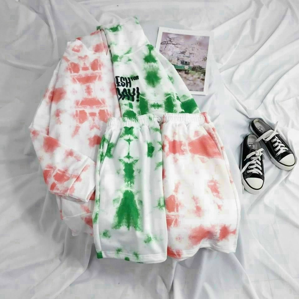 ❤️ SIÊU PHẨM ❤️ Set Bộ Áo Hoodie Nhung Tăm Có Khóa Kéo Nón Liền Cho Nữ Dáng Rộng Kèm Quần Short Nhiều Màu Cho Khách SL