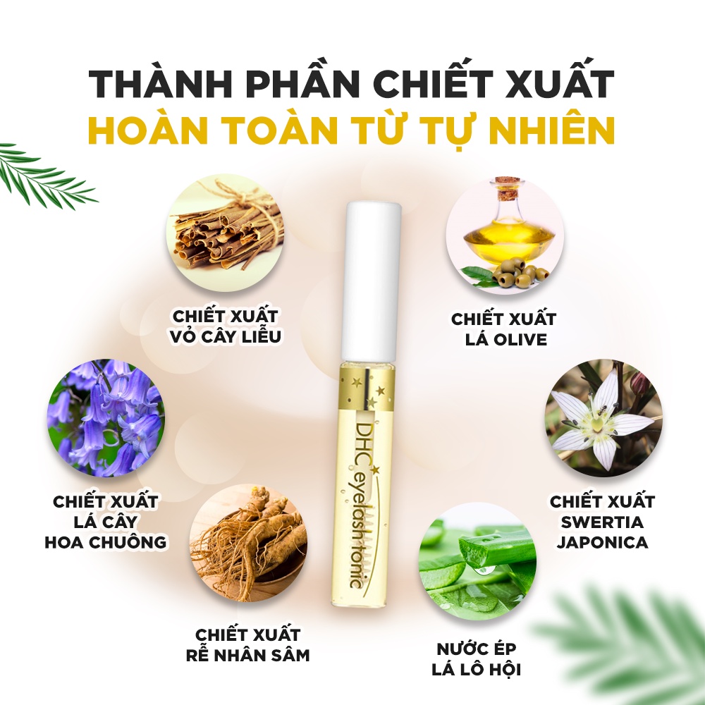 Tinh Chất Dưỡng Mi Dài Dày Khỏe DHC Eyelash Tonic Mi Dài, Dày, Cong Vút Chỉ Sau 4 Tuần