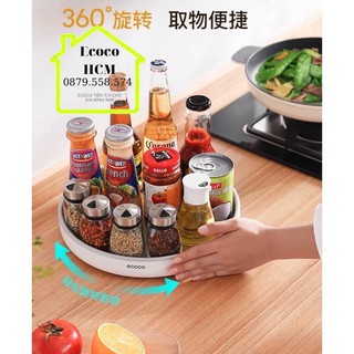 Khay đĩa đa năng để đồ xoay 360 Ecoco chính hãng