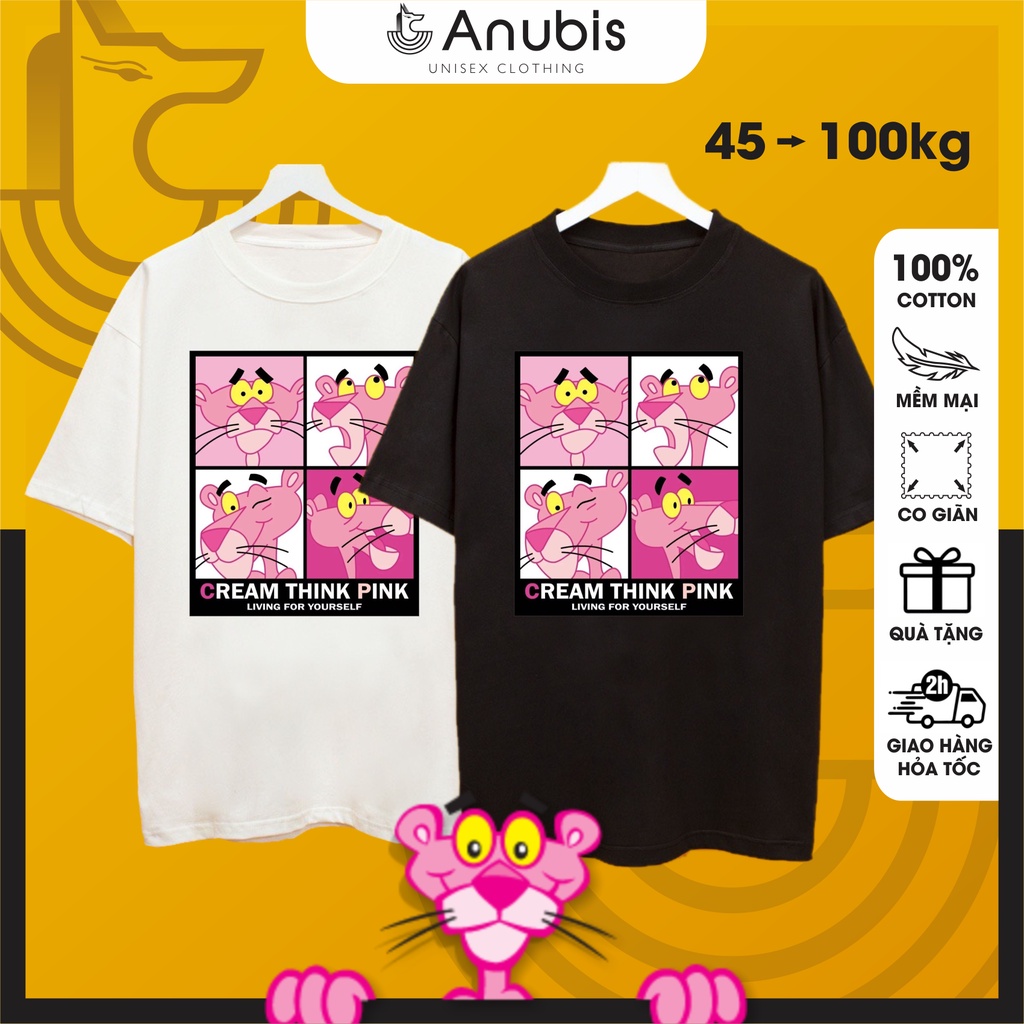 Áo thun unisex Báo Hồng Pink Panther cute | Anubis Store