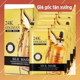 Fdf Hộp 10 miếng Mặt nạ vàng 24k Goldzan Silk Mask
