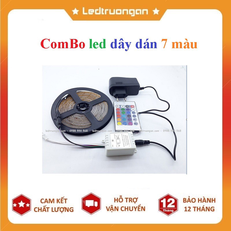 Combo Bộ LED Dây Dán RGB + Nguồn + Điều Khiển