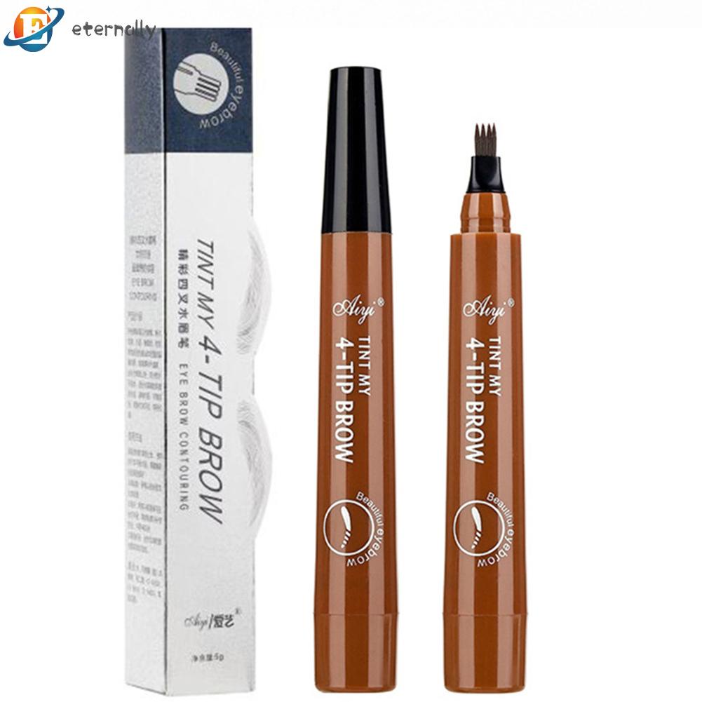 Bút kẻ lông mày dạng lỏng lâu trôi chống thấm nước thiết kế đầu 4 nhánh 3D
 | BigBuy360 - bigbuy360.vn