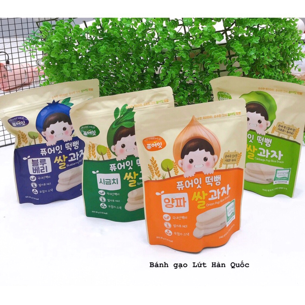 Bánh gạo ăn dặm hữu cơ Nabero Pure Eat cho bé từ 6 tháng tuổi