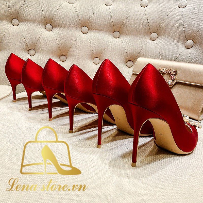 Siêu phẩm giày cao gót màu đỏ cho mùa noel và năm mới đỏ rực