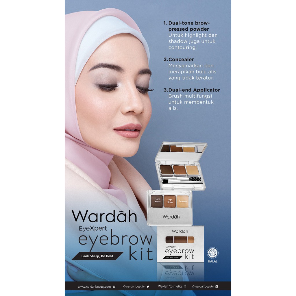 (hàng Mới Về) Bộ Mỹ Phẩm Trang Điểm Chân Mày Wardah | BigBuy360 - bigbuy360.vn