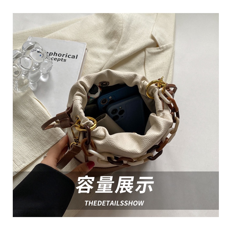 Túi Đeo JASMIN NOIR Chéo Vai Bằng Da PU Hình Đám Mây Thời Trang Dành Cho Nữ