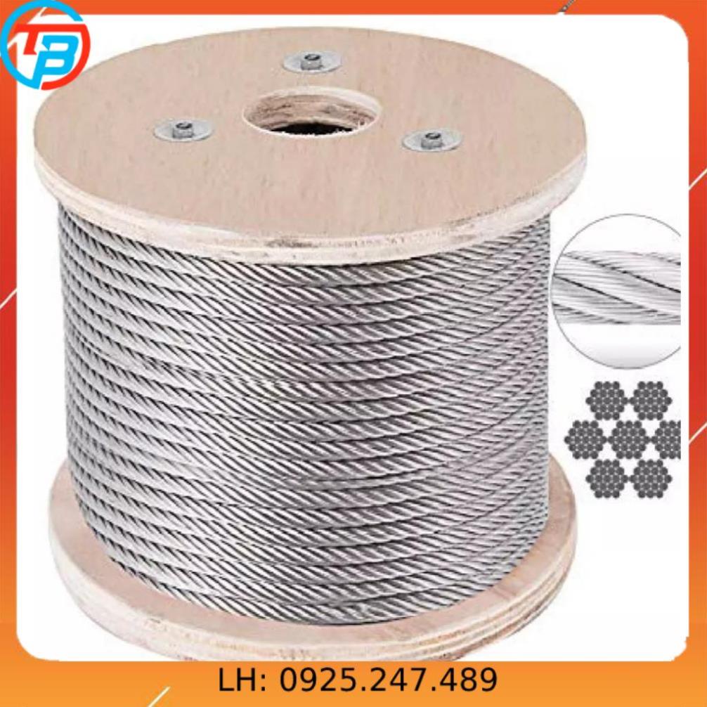 Cáp inox 304 1.5mm.giá 2800/met.Size 10 mét,20 mét,30 mét,40 mét.làm dàn  phơi thông minh,dây phơi quần áo,trang trí