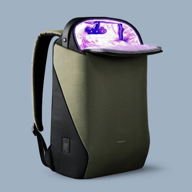 Balo du lịch công suất lớn, có ngăn khử khuẩn UV LED – KINGSONS SAFEBOX