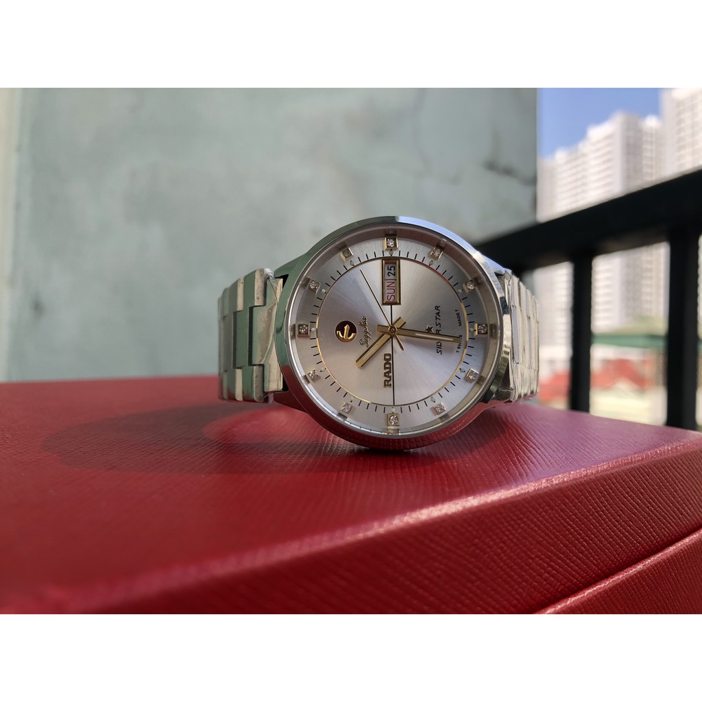 Đồng hồ nam  đồng hồ nhật máy miyota vỏ trắng