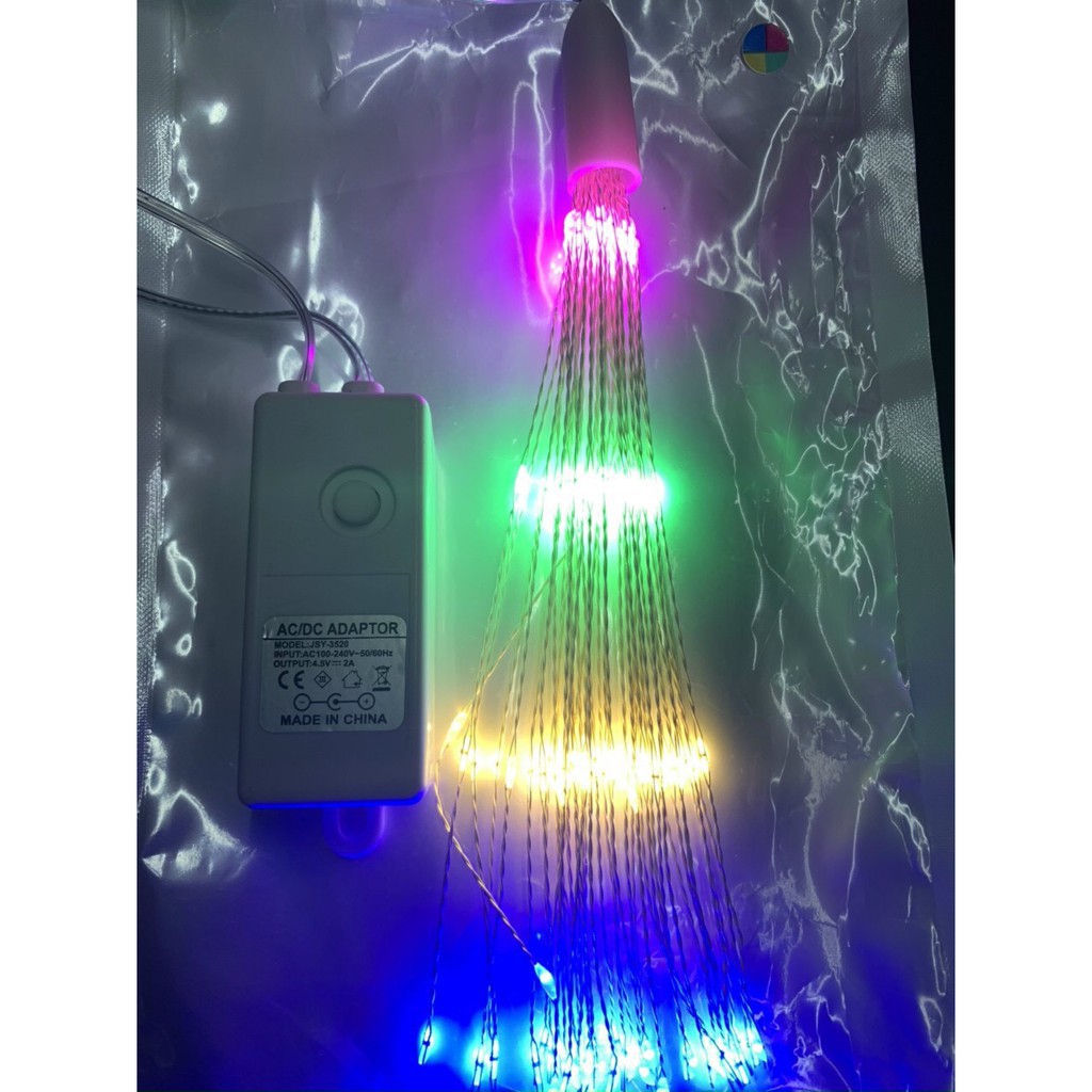 Bộ dây 5 chùm đèn Led pháo hoa firework 500 bóng