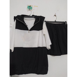 Bộ sát nách phối khoá cổ cá tính, bộ tanktop nữ ,thời trang nữ
