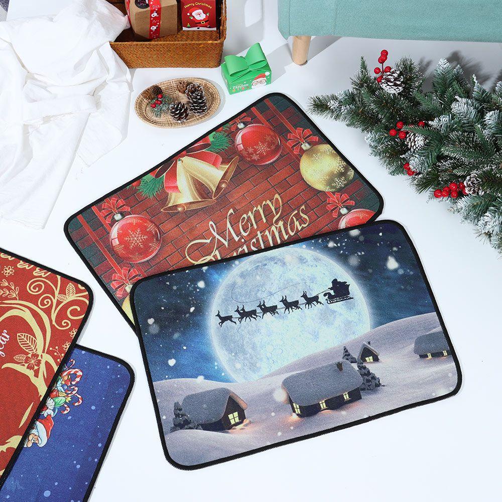 Thảm lót cửa chùi chân Thấm Hút Tốt Phong Cách Giáng Sinh Mới Cho Nhà Bếp / Phòng Tắm