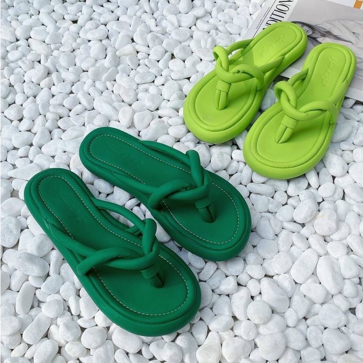 Dép Nữ BỆT Xỏ Ngón Quai Xoắn Thời Trang Mix Nhiều Màu Hot Trend TRINH LÊ SHOP GIÀY DÉP TL8922