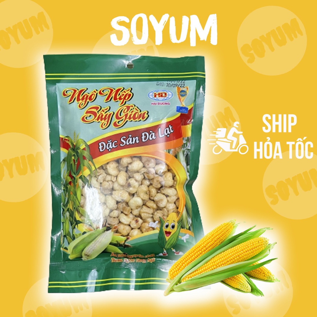 Ngô nếp sấy giòn gói 100g, ăn vặt Soyum vừa ngon vừa rẻ
