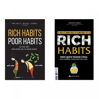 Sách - Combo Rich Habits Thói quen người thành  và Rich Habits - Poor Habits Sự khác biệt giữa người giàu và người nghèo