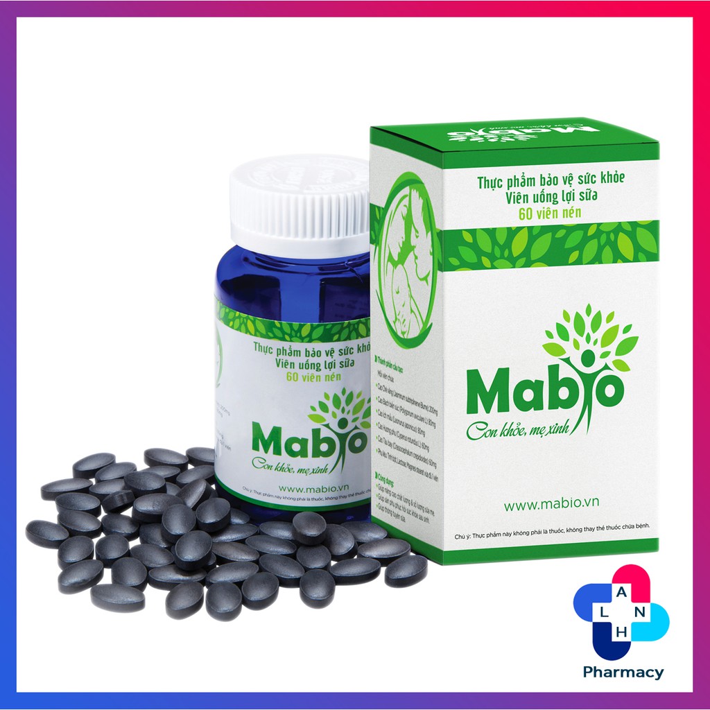 MABIO (60 viên) - Hỗ trợ lợi sữa giúp nâng cao số lượng và chất lượng sữa mẹ.