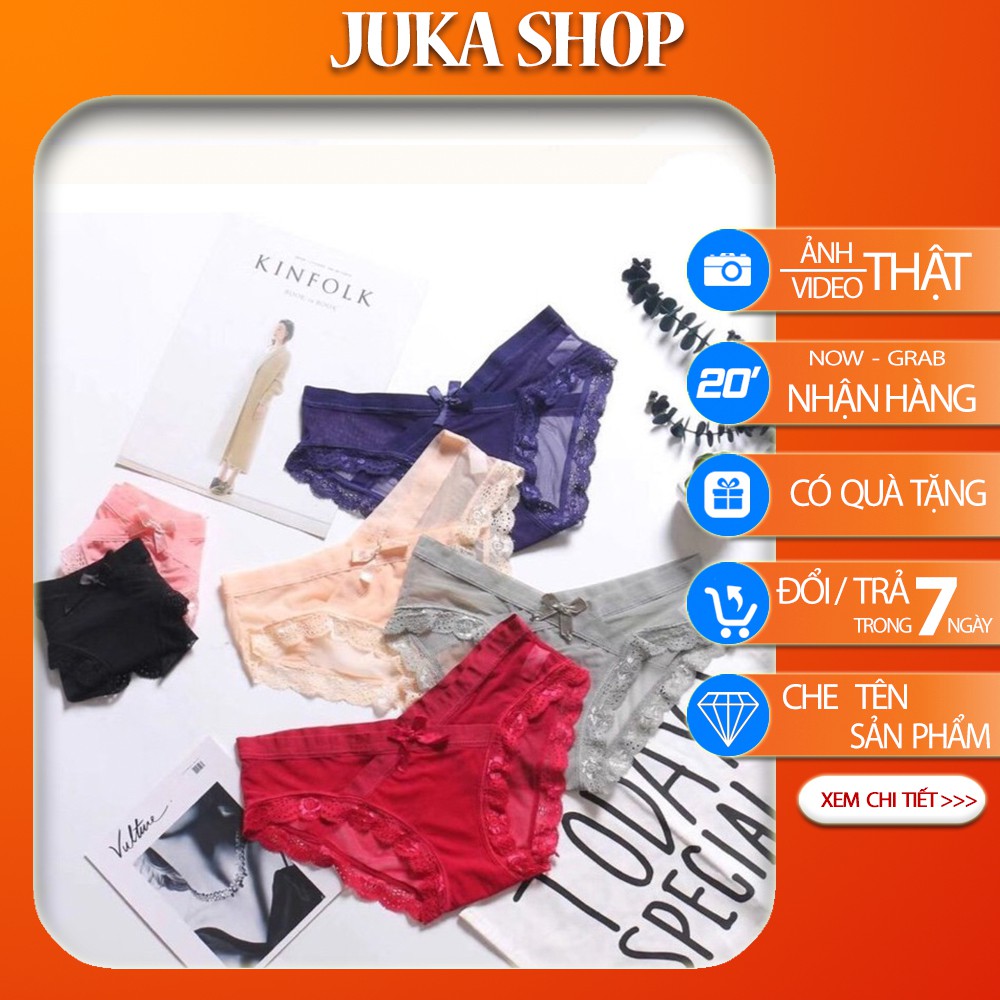 Quần lót ren nữ cạp chéo siêu sexy -Quần chip ren vạt chéo Juka Shop
