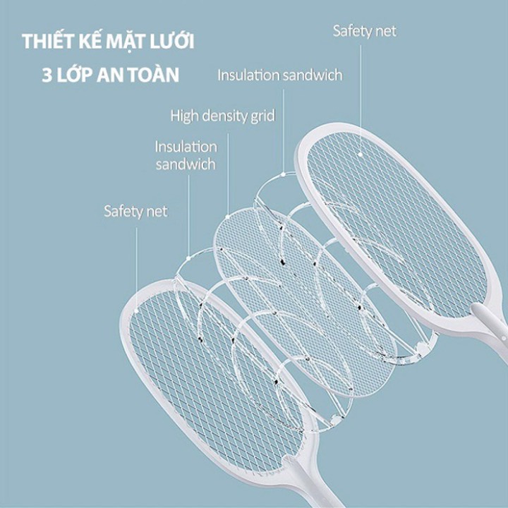 Vợt Muỗi Thông Minh 3 in 1 Tự Động Bắt Muỗi Tiện Lợi