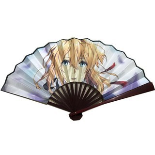 Quạt cầm tay anime chibi nan 31cm in hình đẹp cosplay quà tặng trang trí xinh xắn dễ thương
