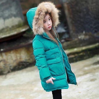 Áo phao Hàn dáng dài