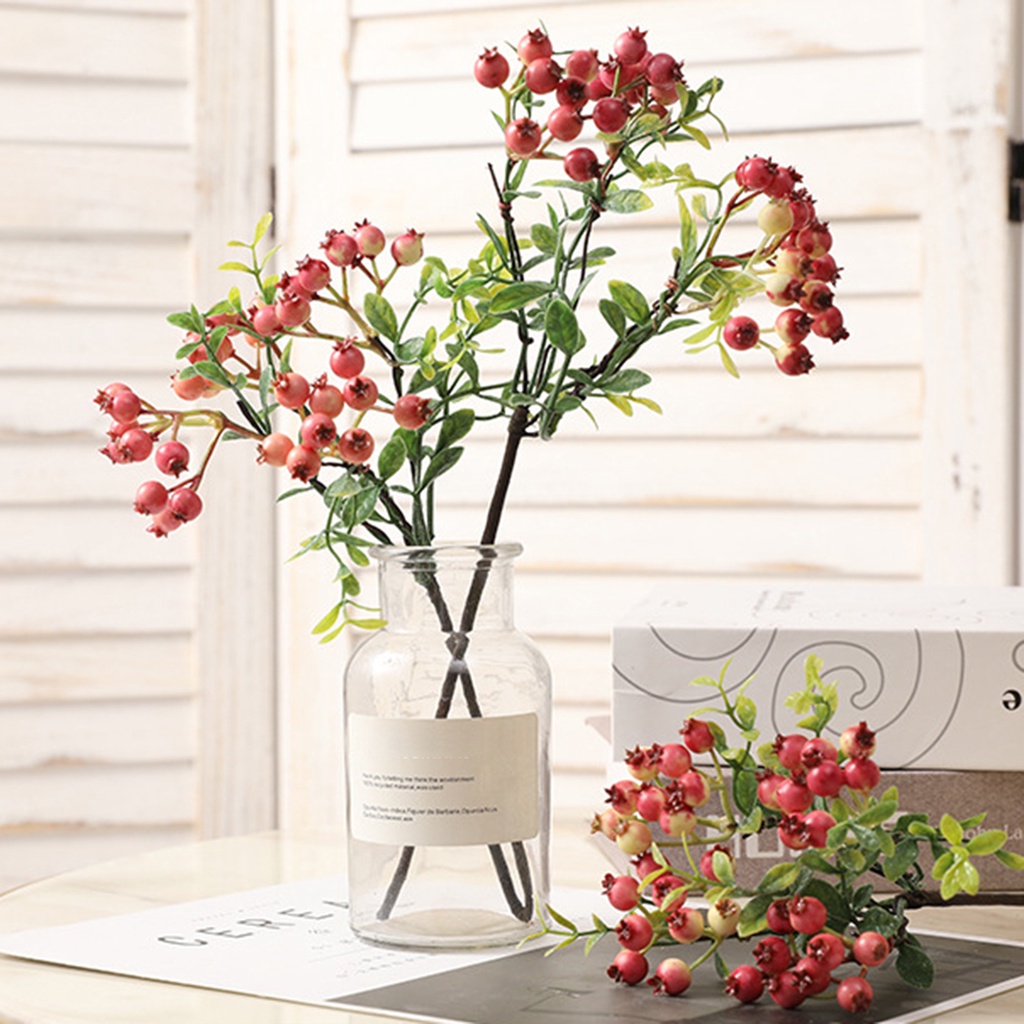[well] Chùm Berry Giả Sống Động Như Thật Trang Trí Lễ Hội / Lễ Hội