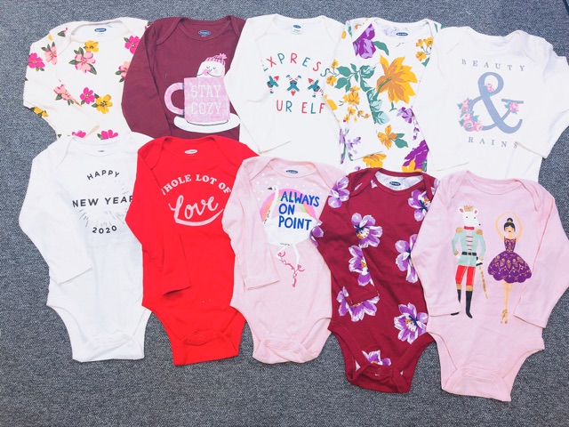 [Ngẫu nhiên] Set 10 bodysuit dài tay OldNavy onweb 2019 | BigBuy360 - bigbuy360.vn
