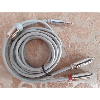 Dây audio chuẩn 3,5li ra 2av belkin bãi mỹ dài 2m.