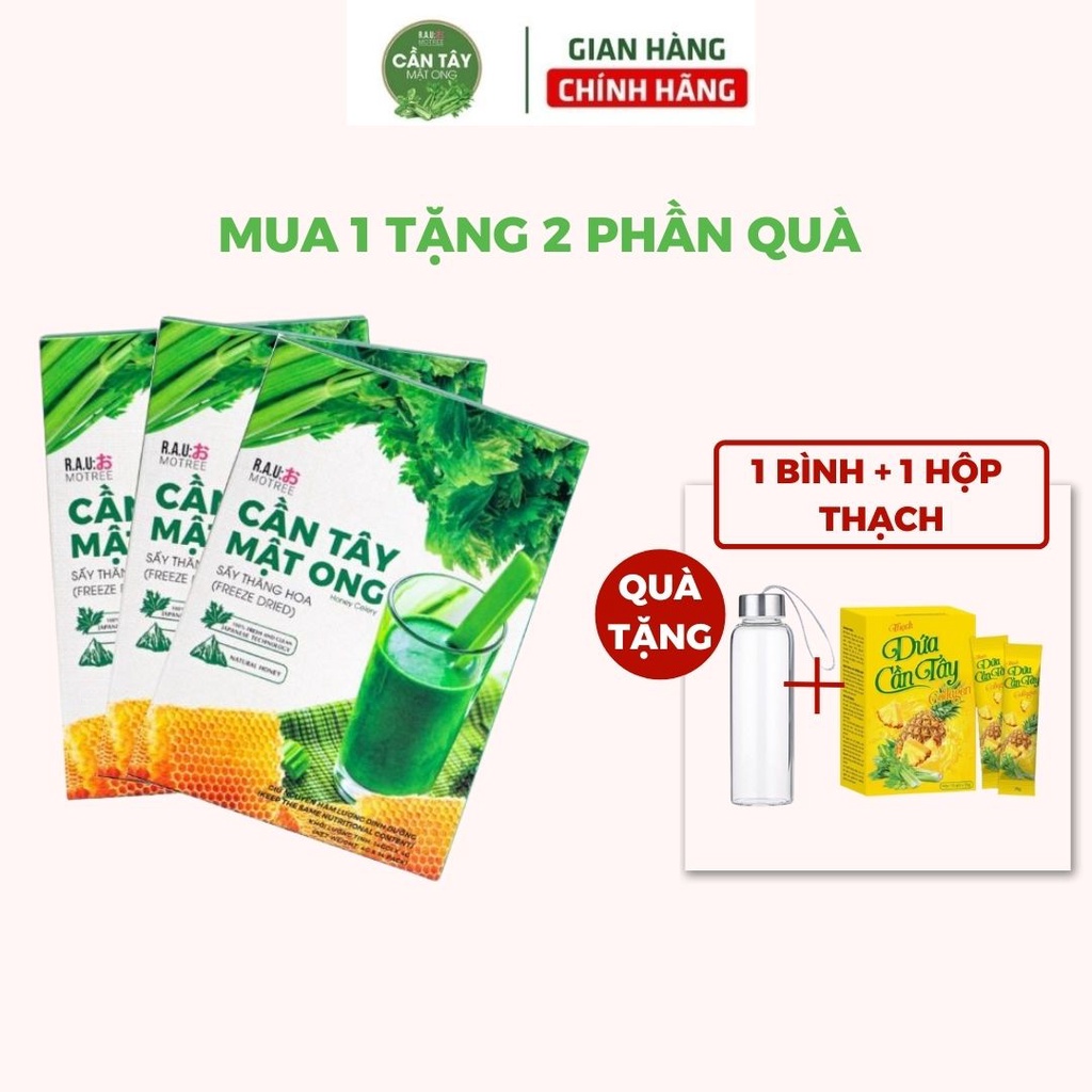 Cần Tây Mật Ong Motree Giảm Cân Nhanh Cấp Tốc An Toàn, Bột Cần Tây Trà Detox Giảm Béo Không Phải Thuốc Giảm Cân