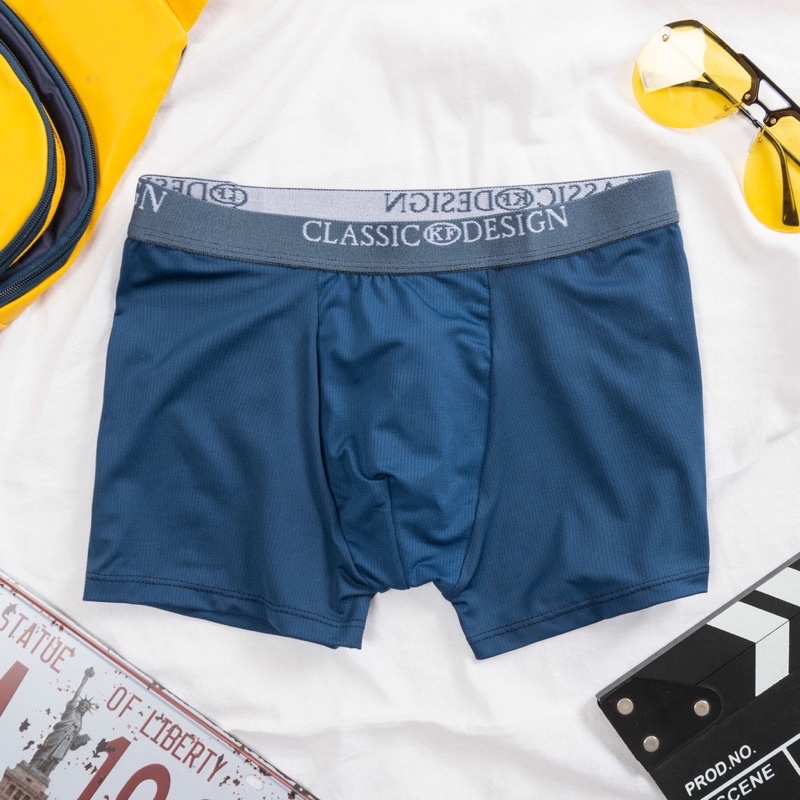 Quần lót nam Cotton, quần sịp đùi tam giác chất vải thun lạnh thoáng mát, co giãn tốt, thấm hút mồ hôi