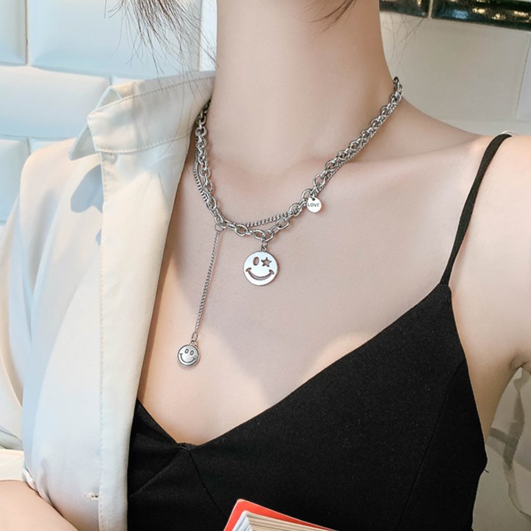 Vòng cổ họa tiết icon mặt cười kèm tua rua siêu hot VC65 | BigBuy360 - bigbuy360.vn