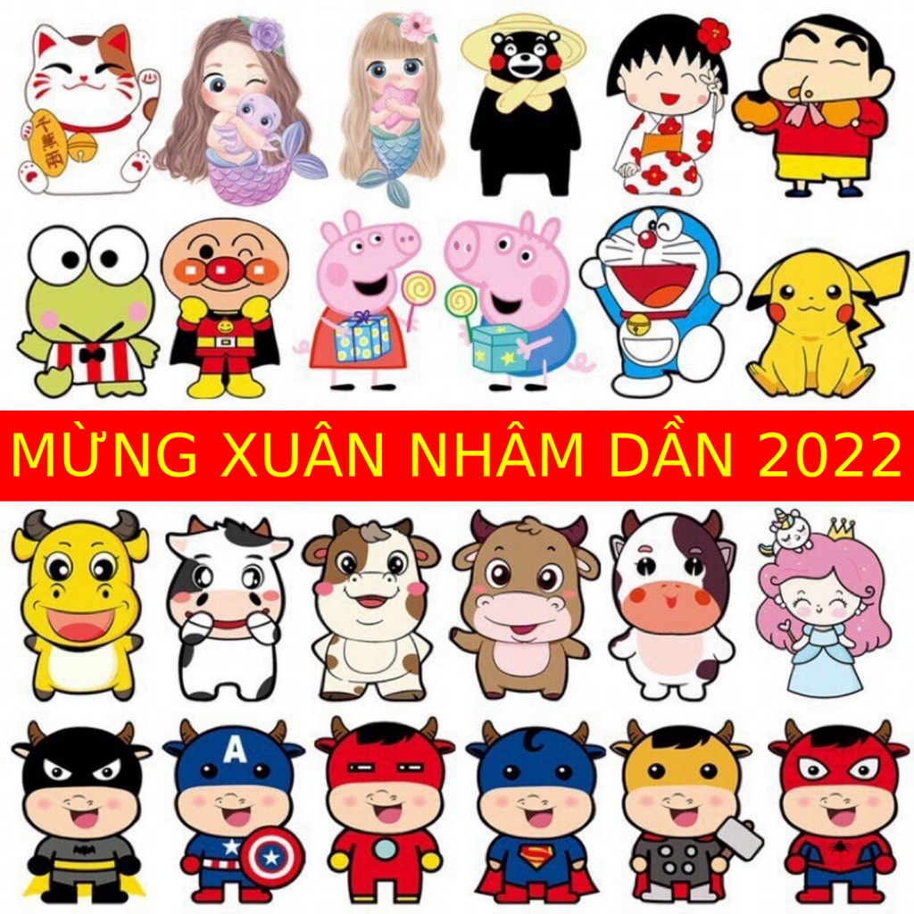 Lì xì chi bi hoạt hình độc đáo, đáng yêu cho bé năm 2022