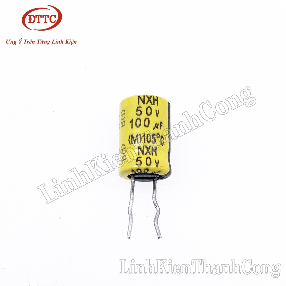 Tụ SAMYOUNG 100uF 50V 8*12mm Vàng