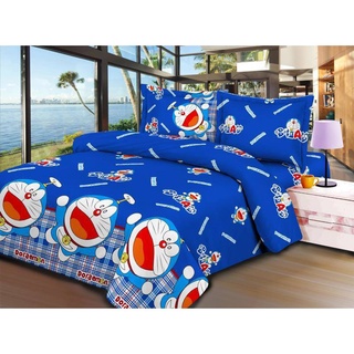 Bộ Chăn Ga Gối 5 Món Doremon 1m6 x 2m