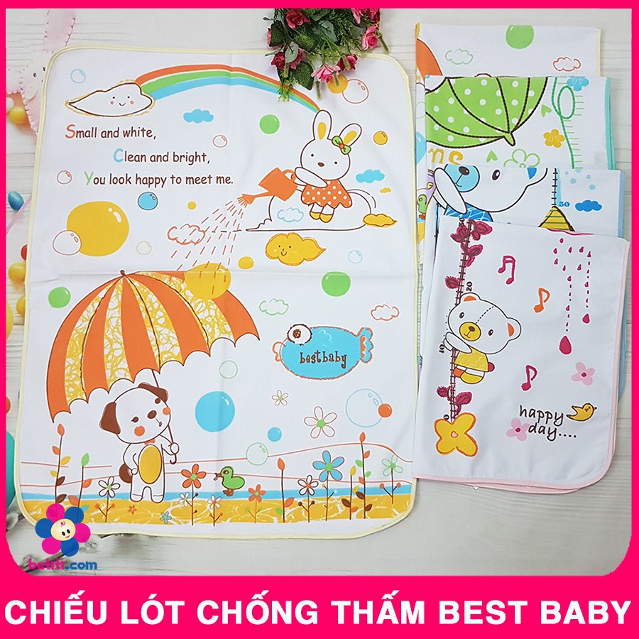 Chiếu Lót Chống Thấm Best Baby (Lớp Cotton-Nilon) - BTT00125