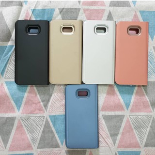 Bao Da Clear View Standing Samsung A7 2017