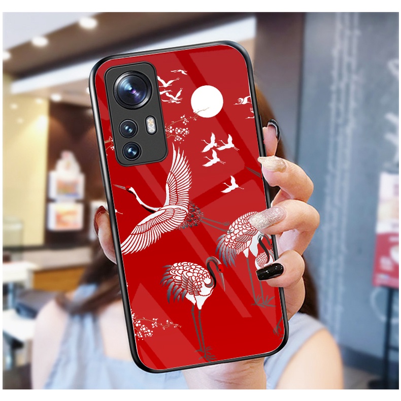 Ốp Lưng XIAOMI 12 5G ,12X, 12T,12 PRO mặt kính cường lực cao cấp