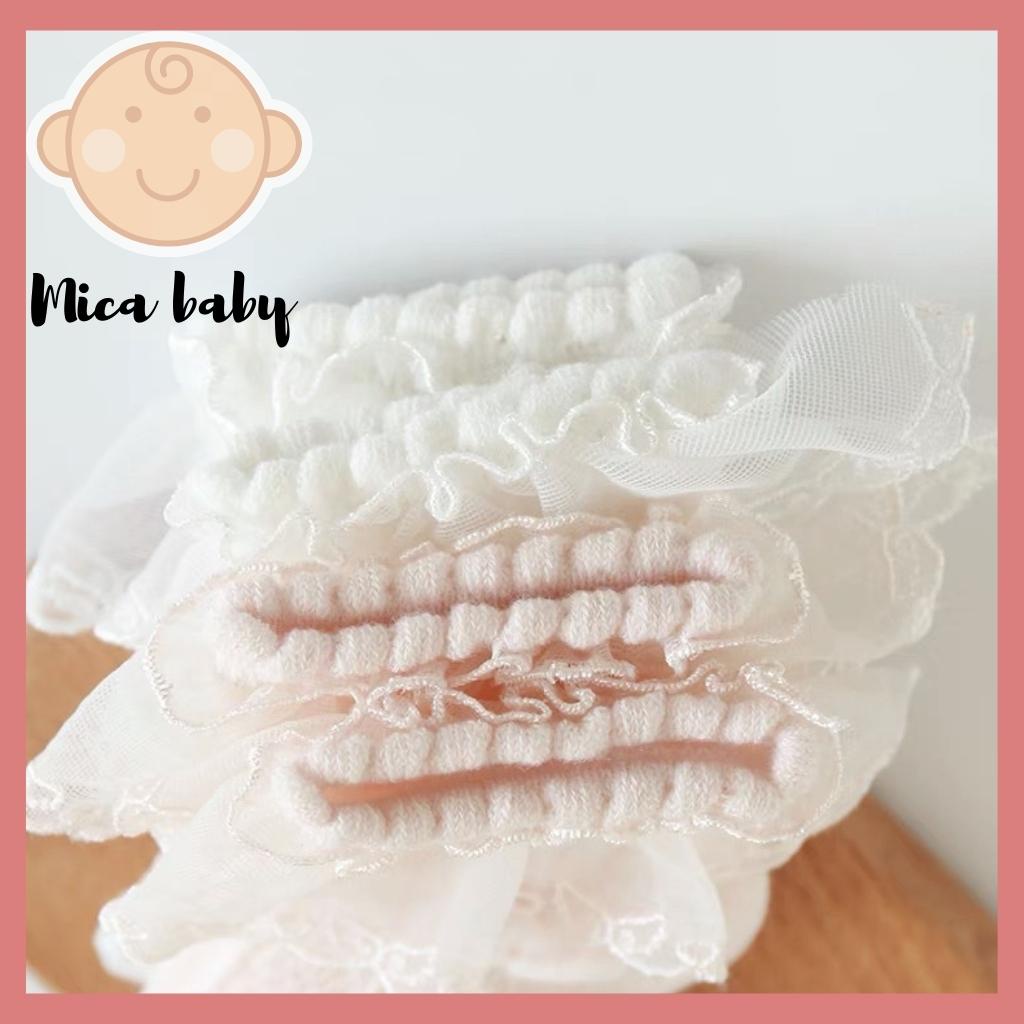 Tất lưới cổ viền ren cho bé Mica baby T20