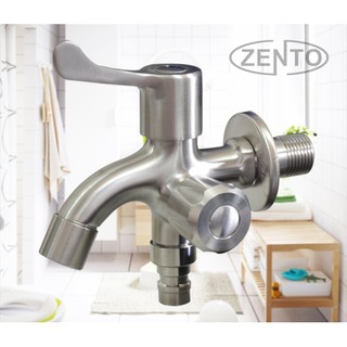 Vòi xả lạnh inox304 đa năng 2 đầu Zento SUS722