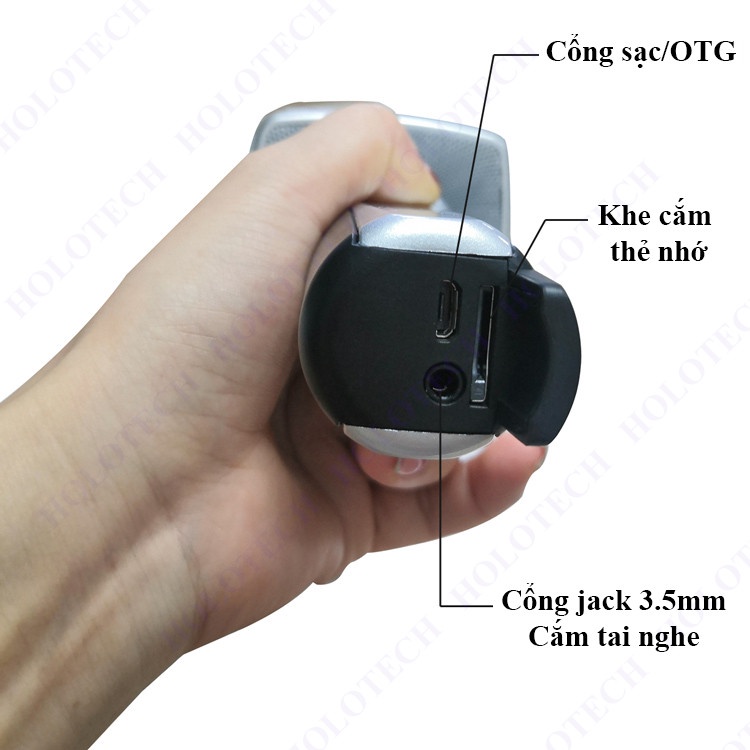 Micro Karaoke Bluetooth Không Dây YS92 Kèm Loa Âm Lớn Bắt Giọng Hát Hay Hỗ Trợ Thẻ Nhớ, Thu Âm Chuyên Nghiệp