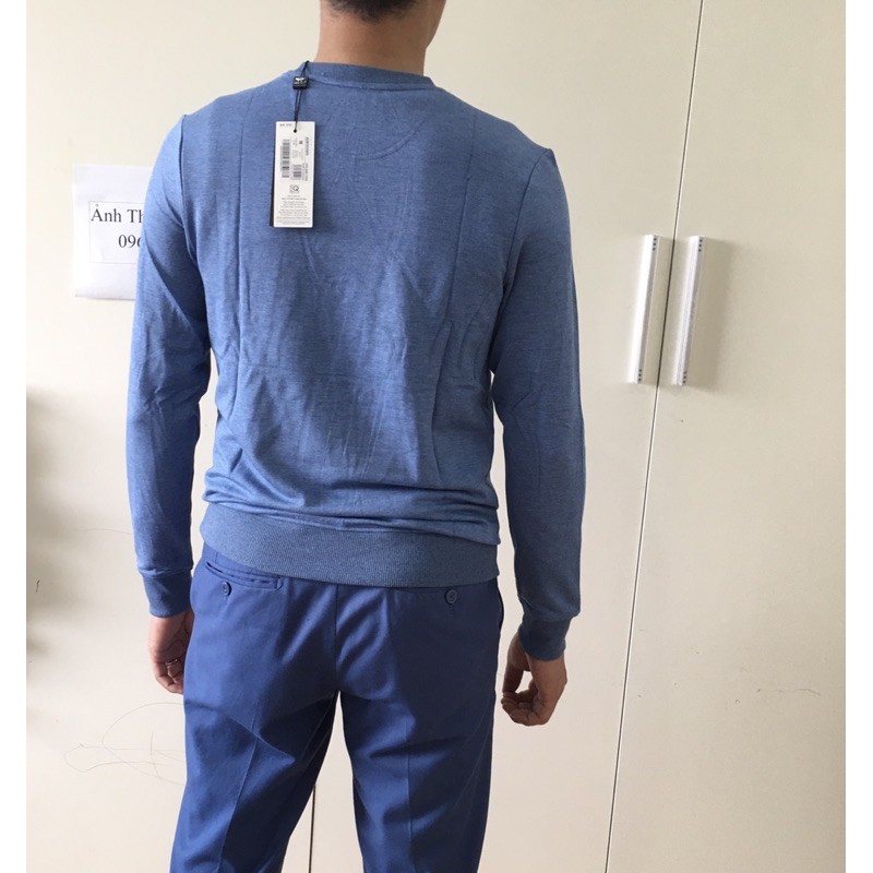 Áo Thu Đông Bo Tay  Aristino ASW004w8 Slim Màu Xanh Biển có XL | BigBuy360 - bigbuy360.vn