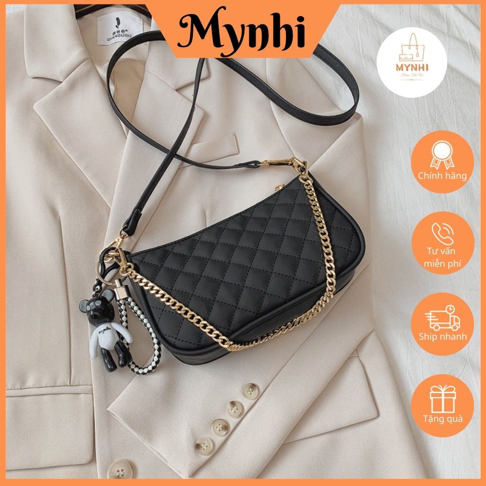 Túi Xách Tay, Túi Đeo Chéo Chần Trám Dập Nổi Phù Hợp Đi Chơi, Dạo Phố SMN285